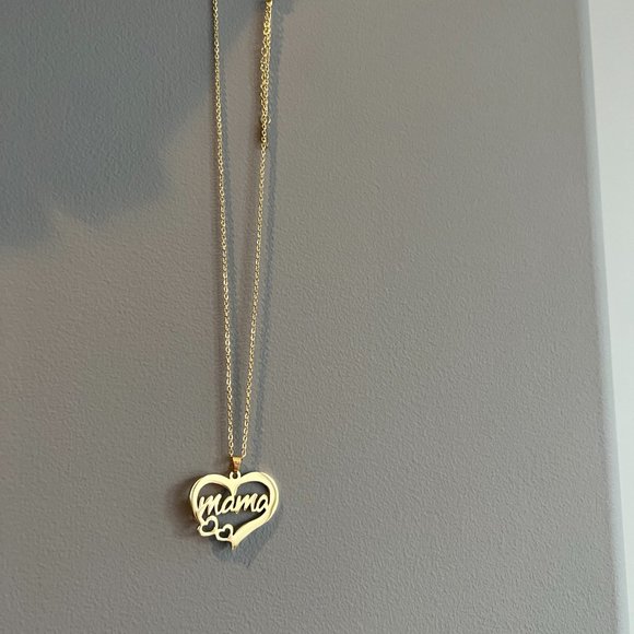 Celebrate MOM! Stainless Steel Mom Pendant and Chain Silver & Gold - Picture 3 of 5